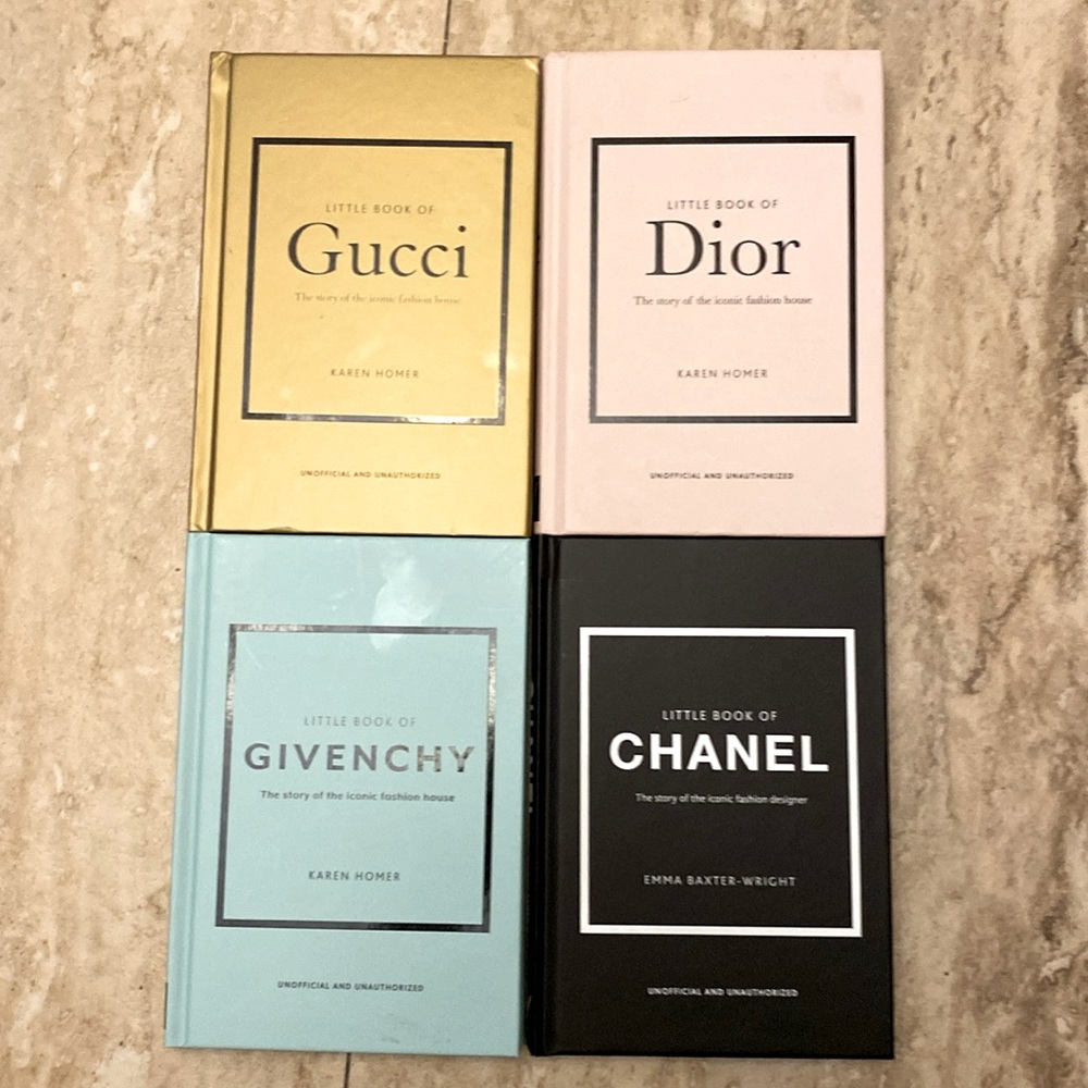 Gucci, Dior, Chanel, Givenchy Books